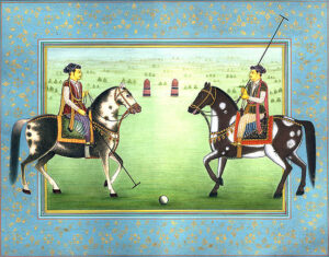 Primer partido de polo entre persas y turcos.